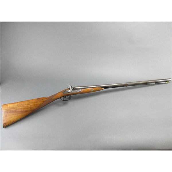 W Moore Side X Side Percussion Shotgun- 12ga- 31.5  Barrel- Checkered- Engraved- Hairline Crack In S