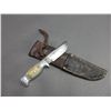 Image 1 : Marked RH Ruana Bonner Montana Knife- M Stamp- Original Sheath- 3" Blade- 2.5" Handle- Decent Condit