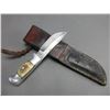 Image 3 : Marked RH Ruana Bonner Montana Knife- M Stamp- Original Sheath- 3" Blade- 2.5" Handle- Decent Condit