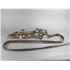 Image 1 : Old Dotted Headstall With Mother Of Pearl Accents- Two 1.5" Slotted Conchos- Anchor Marked Buckles- 
