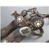 Image 3 : Old Dotted Headstall With Mother Of Pearl Accents- Two 1.5" Slotted Conchos- Anchor Marked Buckles- 