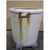 Image 2 : #15 Redwing Crock- Small Wing- Missing Handles- Stain On Outside- Few Chips On Bottom- 19"H X 17"W