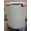 Image 4 : #15 Redwing Crock- Small Wing- Missing Handles- Stain On Outside- Few Chips On Bottom- 19"H X 17"W