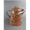 Image 2 : Brown Graniteware Coffee Pot- 11"H X 9"W- Good Condition