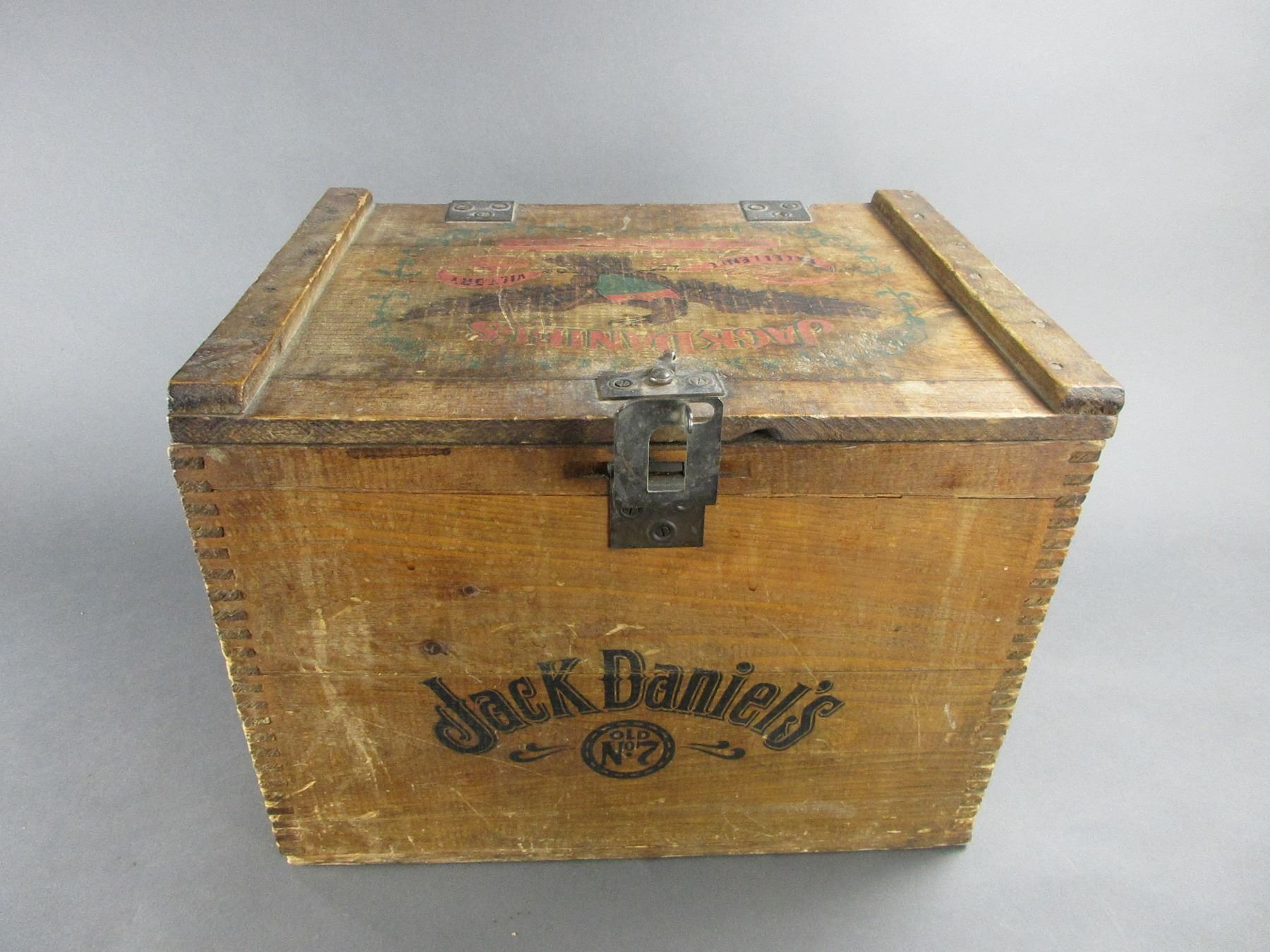 Dove Tailed Jack Daniels Box- 13"H X 17"W X 13"D
