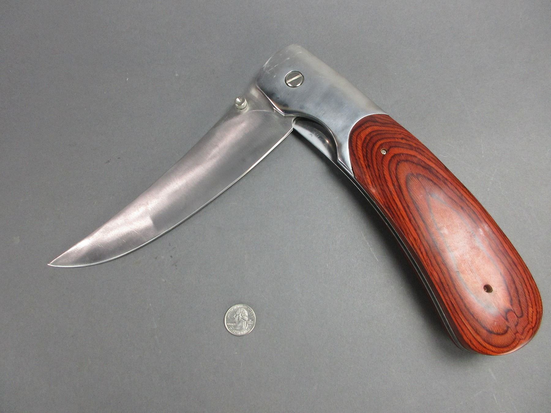 Stainless Texas Pocket Knife 9" Blade 11.5" Handle