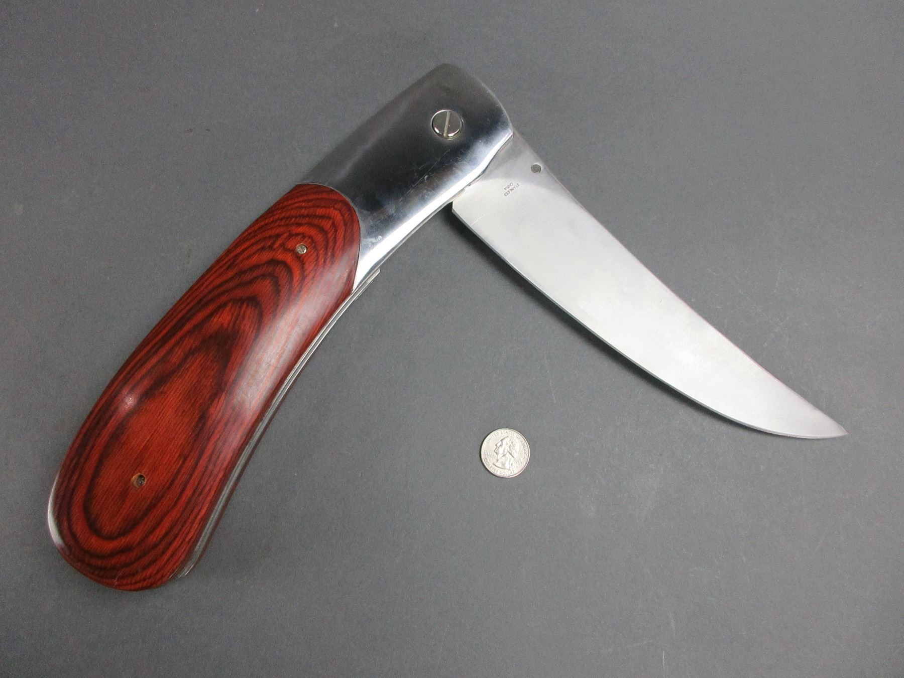 Stainless Texas Pocket Knife 9" Blade 11.5" Handle