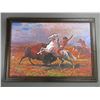 Image 1 : Signed (But Can Not Read It) Native Print- 33" X 23"
