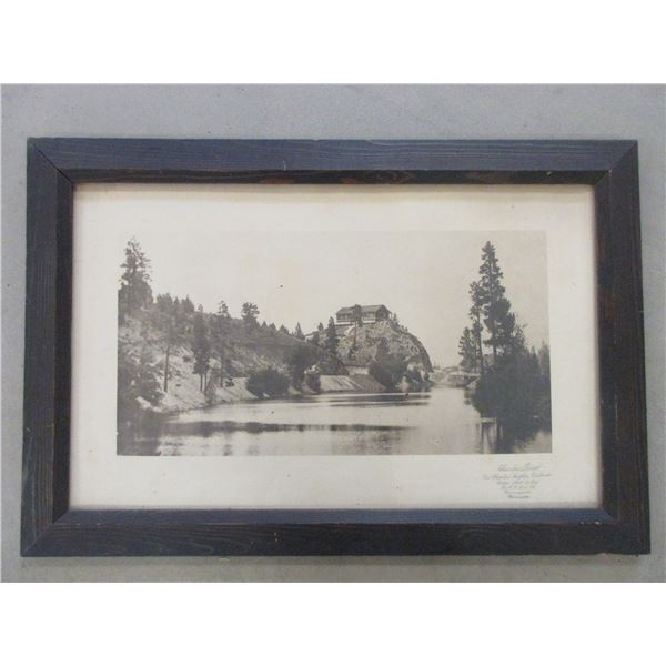 Photo Of Charlos Lodge On Charlos Heights Orchard- Bitterroot Valley Montana- 26" X 17"