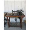 Image 1 : Singer Sewing Machine- Runs- 41"H X 36"W X 21"D