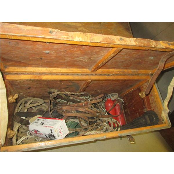 Set Of Pack Boxes- Full Of Lariats And Misc. Tack- 18"H X 32.5"W X 12"D