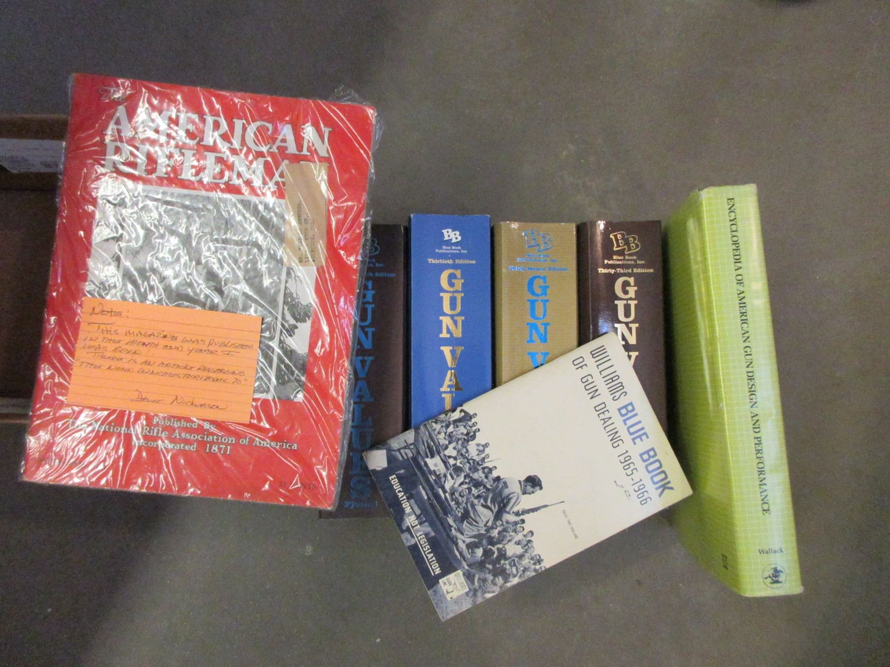 5 Blue Books Of Gun Values Gun Encyclopedia American Rifleman Magazine