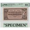 Image 1 : Netherlands Indies 25 Gulden 1925 Specimen J.P Coen Pick 71s PMG Choice Uncirculated 64