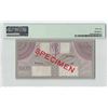 Image 2 : Netherlands Indies 1000 Gulden 1946 Specimen Javasche Bank Pick 96s PMG Choice Uncirculated 64