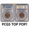 Image 1 : Netherlands 1 Cent 1827 PCGS MS64BN TOP POP