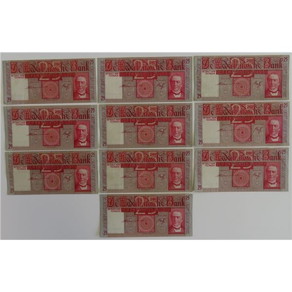 Netherlands 10x 25 Gulden 1941 Mees Pick 50 (1)