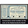 Image 1 : Netherlands 10 Gulden 1940 Groningen Noodgeld PR/UNC - EF/UNC Emergency Money without watermark PL47