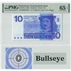 Image 1 : Netherlands 10 Gulden 1968 Frans Hals 'Bullseye' Pick 91a PMG Gem Uncirculated 65 EPQ