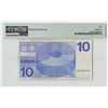 Image 2 : Netherlands 10 Gulden 1968 Printed Fold Error Frans Hals Pick 91b PMG Very Fine 30