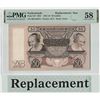 Image 1 : Netherlands 50 Gulden 1941 Replacement Oestereetster Pick 58 PMG Choice About UNC 58