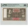Image 1 : Netherlands 100 Gulden 1942 JEZ Pick 51c PMG Gem Uncirculated 66 EPQ
