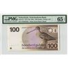 Image 1 : Netherlands 100 Gulden 1977 Snipe Bird Pick 97 PMG Gem Uncirculated 65 EPQ