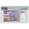 Image 2 : Netherlands 250 Gulden 1985 Lighthouse Pick 98 PMG Choice Uncirculated 63 EPQ