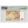 Image 2 : European Union 50 Euro 2002 Germany P007C2 Duisenberg Pick 4x PMG Gem Uncirculated 66 EPQ