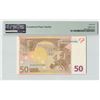 Image 2 : European Union 50 Euro 2002 Netherlands G021H4 Duisenberg Pick 4p PMG Gem Uncirculated 65 EPQ