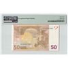 Image 2 : European Union 50 Euro 2002 Spain M009C2 Duisenberg Pick 4v PMG Superb Gem Uncirculated 67 EPQ