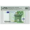 Image 1 : European Union 100 Euro 2002 Netherlands G002B1 Duisenberg Pick 5p PMG Gem Uncirculated 66 EPQ