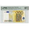 Image 1 : European Union 200 Euro 2002 Netherlands G001B2 Duisenberg Pick 6p PMG Superb Gem Uncirculated 67 EP