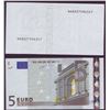 Image 2 : European Union 5 Euro 2002 AU/UNC Printing Error Austria F002H6 Duisenberg Pick 1n