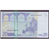 Image 1 : European Union 20 Euro 2002 EF Missing Ink Error Italy J001A1 Duisenberg Pick 3s