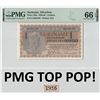 Image 1 : Suriname 1 Gulden 1956 Rare Year! JEZ Pick 108b PMG Gem Uncirculated 66 EPQ TOP POP