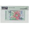 Image 2 : Suriname 10 Gulden 2000 TDLR Pick 147 PMG Gem Uncirculated 66 EPQ