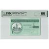 Image 1 : Suriname 1 Dollar 2004 JEZ Pick 155 PMG Gem Uncirculated 66 EPQ