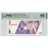 Image 1 : Aruba 5 Florin 1990 Pick 6 PMG Gem Uncirculated 66 EPQ