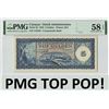 Image 1 : Curacao 5 Gulden 1958 JEZ Pick 45 PMG Choice About Uncirculated 58 EPQ TOP POP
