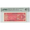 Image 1 : Netherlands Antilles 1 Gulden 1970 Pick 20a PMG Superb Gem Uncirculated 67 EPQ