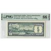 Image 1 : Netherlands Antilles 5 Gulden 1967 Pick 8a PMG Gem Uncirculated 66 EPQ