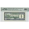 Image 1 : Netherlands Antilles 5 Gulden 1972 Pick 8b PMG Gem Uncirculated 66 EPQ