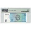 Image 2 : Netherlands Antilles 5 Gulden 1994 Pick 22c PMG Gem Uncirculated 65 EPQ