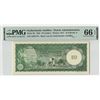 Image 1 : Netherlands Antilles 10 Gulden 1962 Pick 2b PMG Gem Uncirculated 66 EPQ