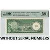 Image 1 : Netherlands Antilles 10 Gulden 1962 Remainder / Error / Without serial numbers Pick 2r PMG Choice Ab