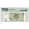 Image 2 : Netherlands Antilles 10 Gulden 1998 Specimen Pick 28s PMG Gem Uncirculated 65 EPQ