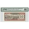 Image 1 : Netherlands Antilles 50 Gulden 1972 Pick 11b PMG Gem Uncirculated 66 EPQ