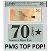 Image 1 : Netherlands Antilles 50 Gulden 2012 Pick 30f PMG Superb Gem Uncirculated 70 EPQ STAR TOP POP