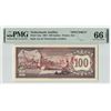 Image 1 : Netherlands Antilles 100 Gulden 1967 Specimen Pick 12as PMG Gem Uncirculated 66 EPQ
