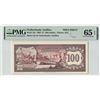 Image 1 : Netherlands Antilles 100 Gulden 1972 Specimen Pick 12s PMG Gem Uncirculated 65 EPQ